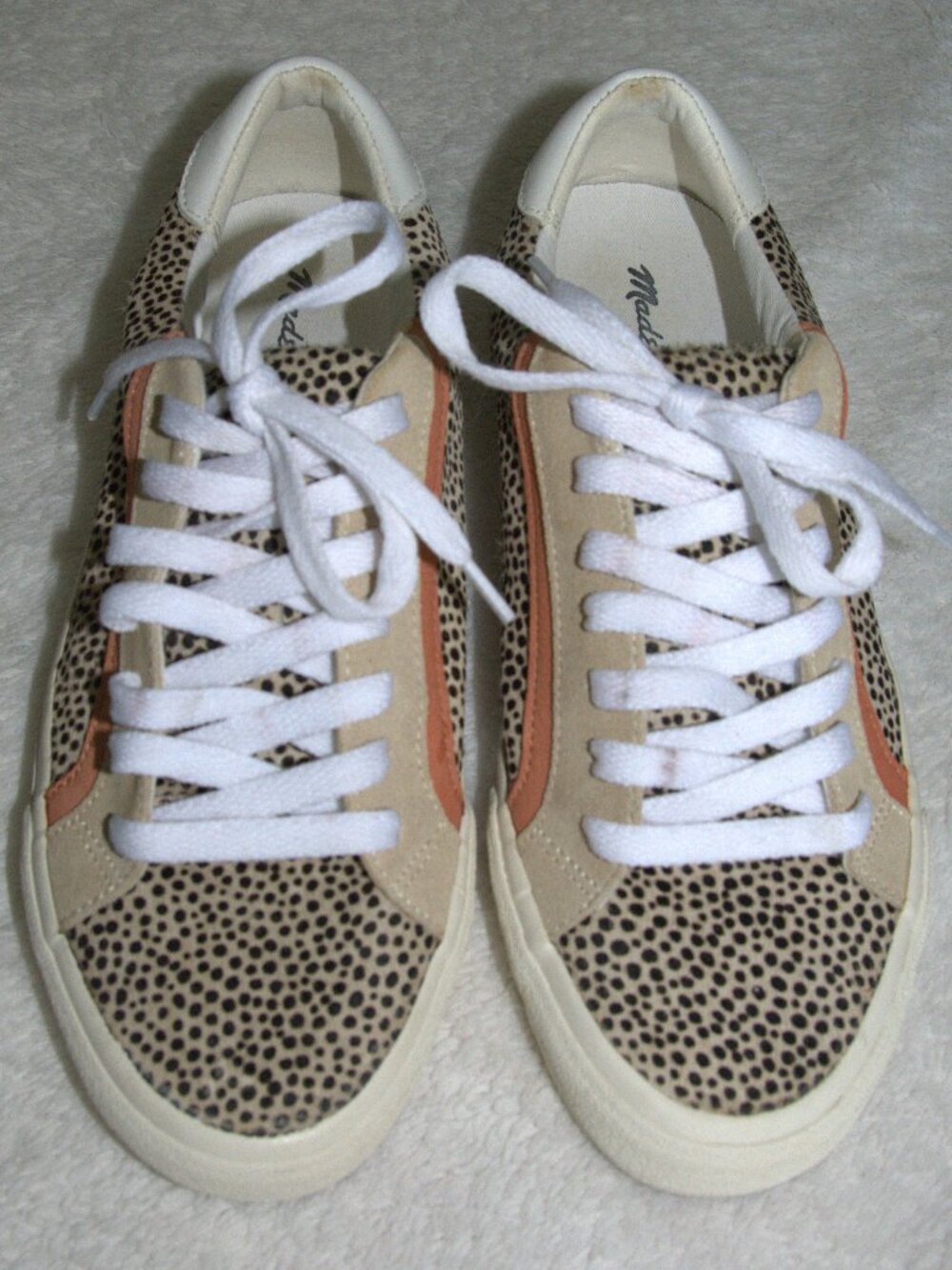 Madewell Sidewalk Low Top Sneakers Sneakers in Spot Dot Calf Hair Women's 7M